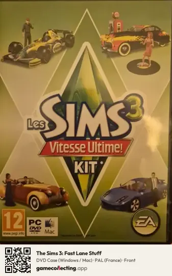The Sims 3: Fast Lane Stuff Computer, France box front