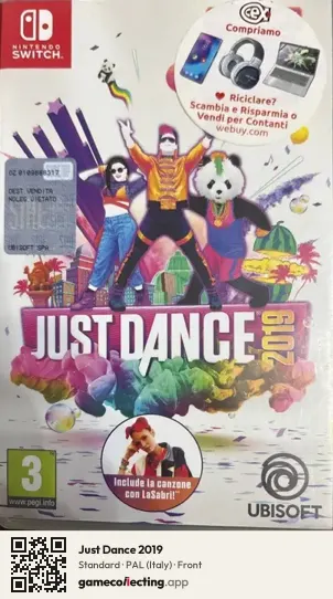 Just Dance 2019 Nintendo Switch, Italy box front