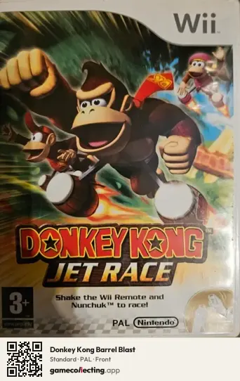 Donkey Kong Barrel Blast Nintendo Wii, PAL box front