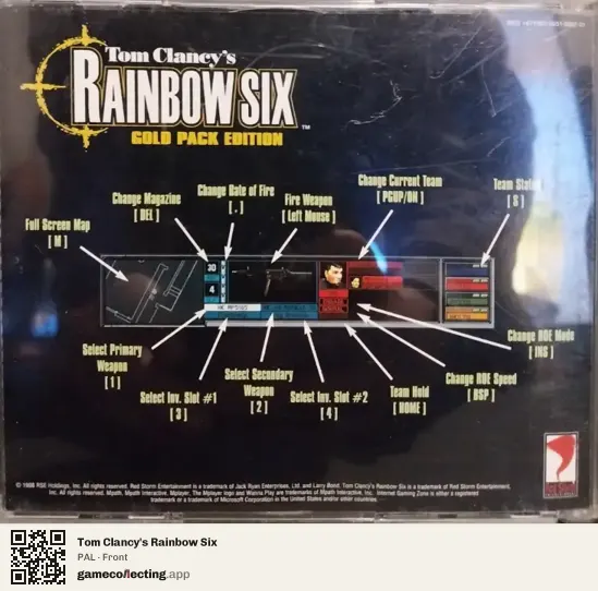 Tom Clancy's Rainbow Six Computer, PAL box front