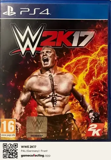 WWE 2K17 PlayStation 4, Germany box front