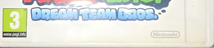 Mario & Luigi: Dream Team, the PEGI square on its front