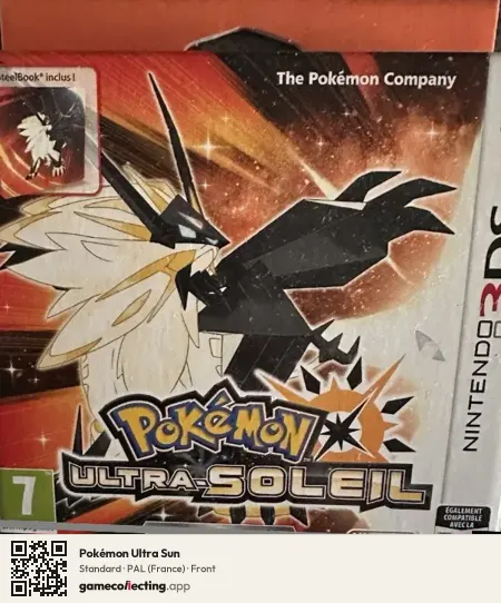Pokémon Ultra Sun Nintendo 3DS, France box front