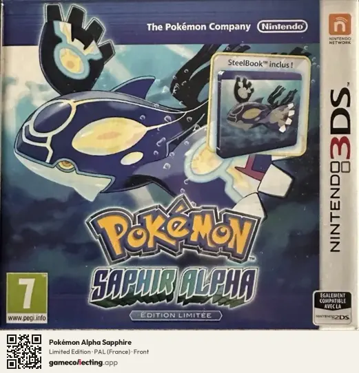 Pokémon Alpha Sapphire Nintendo 3DS, France box front