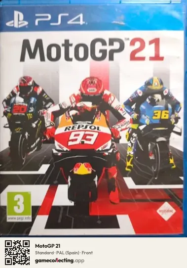 MotoGP 21 PlayStation 4, Spain box front