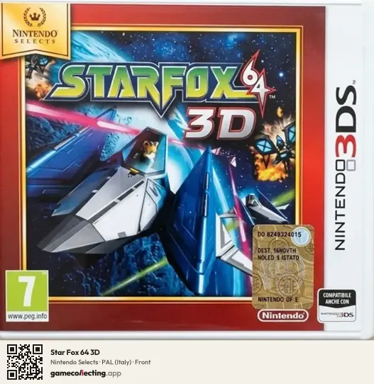 Star Fox 64 3D Nintendo 3DS, Italy box front