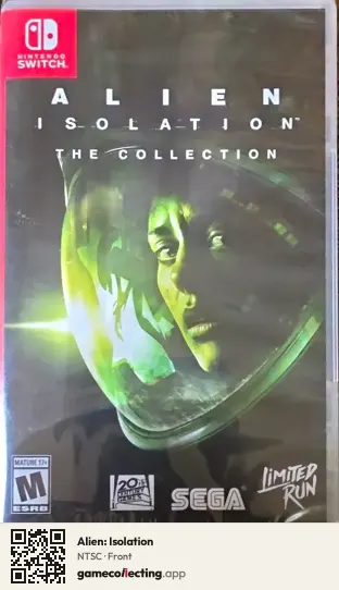 Alien: Isolation Nintendo Switch, NTSC box front