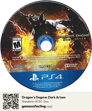 Dragon's Dogma: Dark Arisen PlayStation 4, NTSC disc