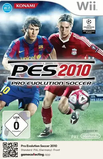 Pro Evolution Soccer 2010 Nintendo Wii, Germany box front