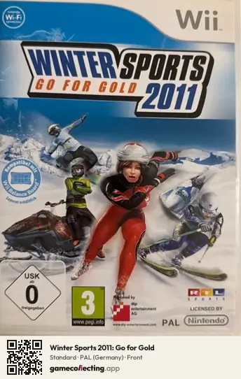 Winter Sports 2011: Go for Gold Nintendo Wii, Germany box front