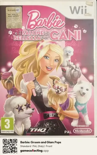 Barbie: Groom and Glam Pups Nintendo Wii, Italy box front