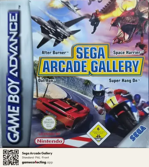 Sega Arcade Gallery Game Boy Advance, PAL box front