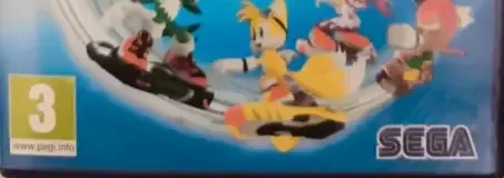 Sonic Free Riders, the PEGI square on its front