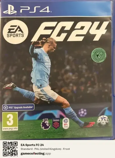 EA Sports FC 24 PlayStation 4, United Kingdom box front