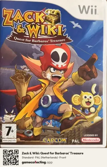 Zack & Wiki: Quest for Barbaros' Treasure Nintendo Wii, Netherlands box front