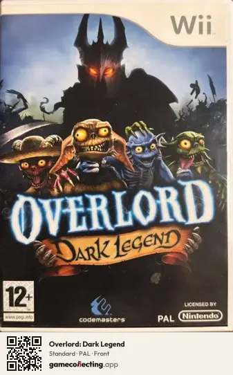 Overlord: Dark Legend Nintendo Wii, PAL box front