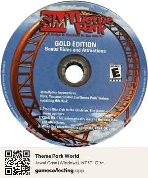 Theme Park World Computer, NTSC disc