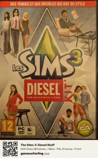 The Sims 3: Diesel Stuff Computer, France box front