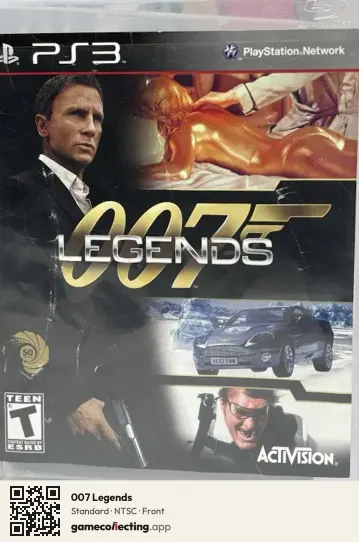 007 Legends PlayStation 3, NTSC box front