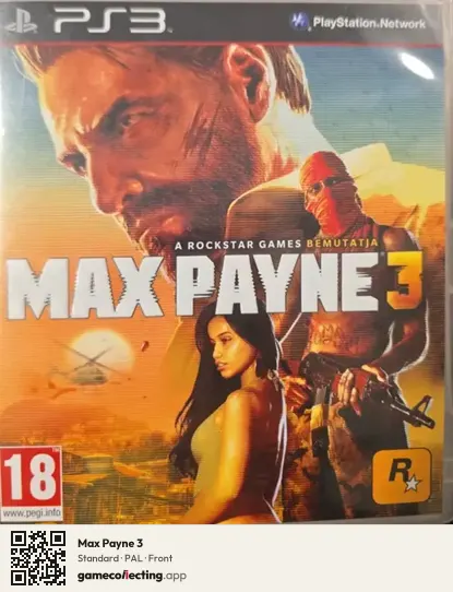 Max Payne 3 PlayStation 3, PAL box front