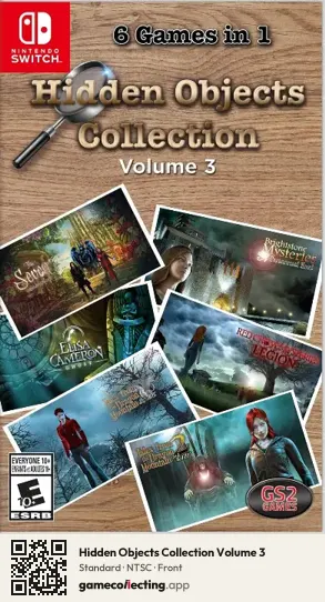 Hidden Objects Collection Volume 3 Nintendo Switch, NTSC box front