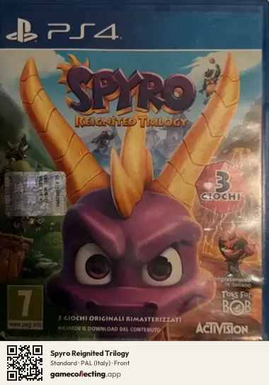 Spyro Reignited Trilogy PlayStation 4, Italy box front