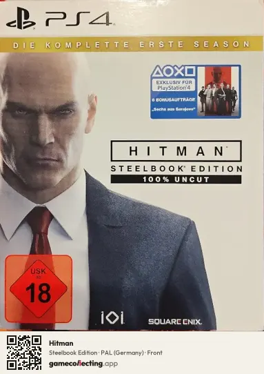 Hitman PlayStation 4, Germany box front