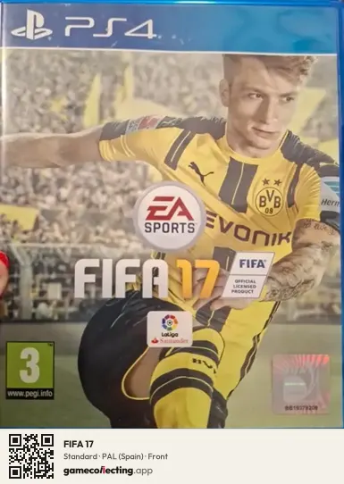 FIFA 17 PlayStation 4, Spain box front