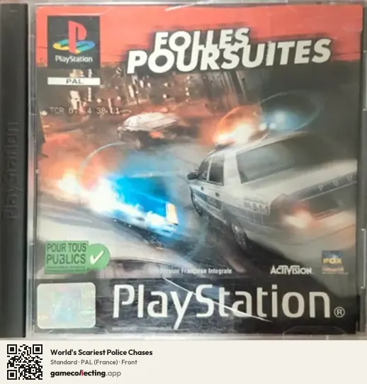 World's Scariest Police Chases PlayStation, France box front