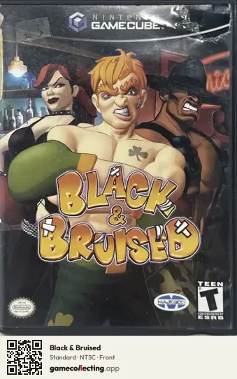 Black & Bruised Nintendo GameCube, NTSC box front