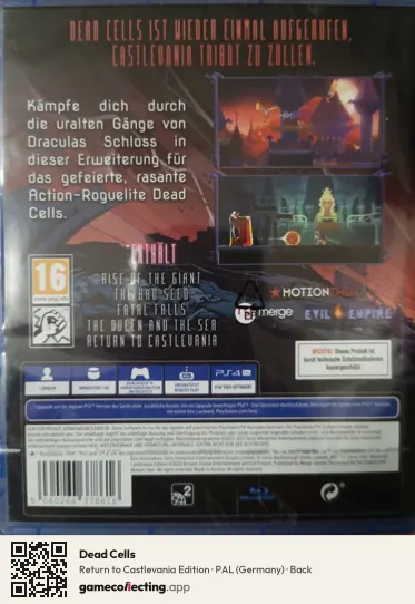 Dead Cells PlayStation 4, Germany box back
