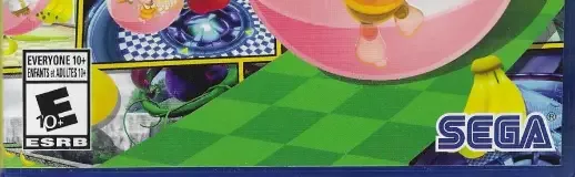 Super Monkey Ball Banana Mania, the ESRB box on its front