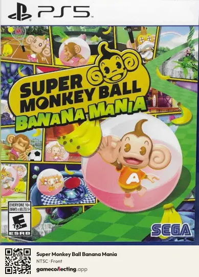 Super Monkey Ball Banana Mania PlayStation 5, NTSC box front