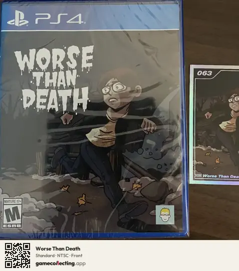 Worse Than Death PlayStation 4, NTSC box front