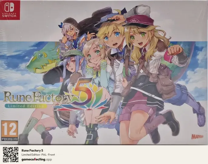 Rune Factory 5 Nintendo Switch, PAL box front