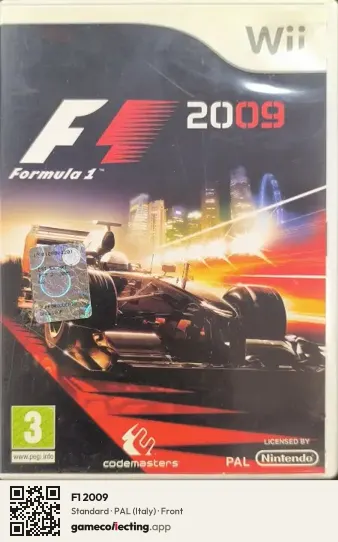 F1 2009 Nintendo Wii, Italy box front