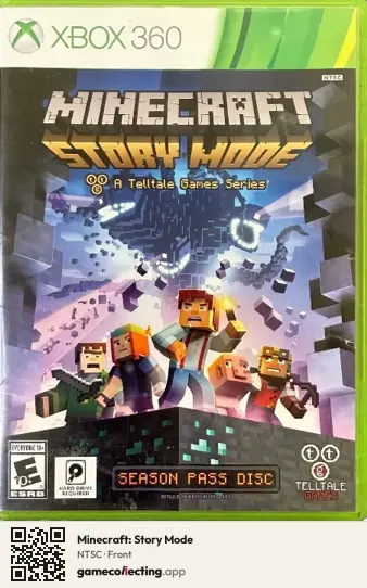 Minecraft: Story Mode Xbox 360, NTSC box front