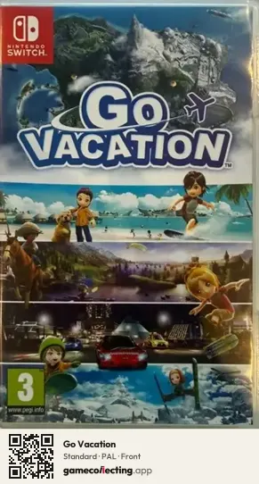 Go Vacation Nintendo Switch, PAL box front