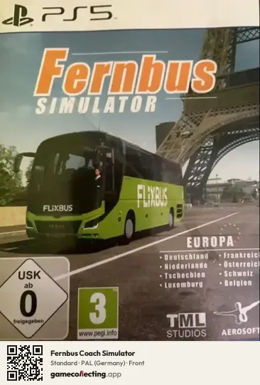 Fernbus Coach Simulator PlayStation 5, Germany box front