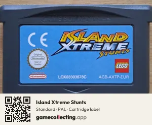 Island Xtreme Stunts Game Boy Advance, PAL cartridge label