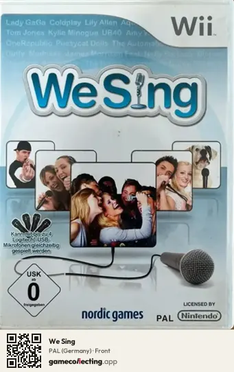 We Sing Nintendo Wii, Germany box front