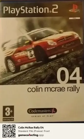 Colin McRae Rally 04 PlayStation 2, France box front