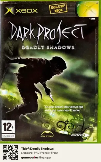 Thief: Deadly Shadows Xbox, France box front