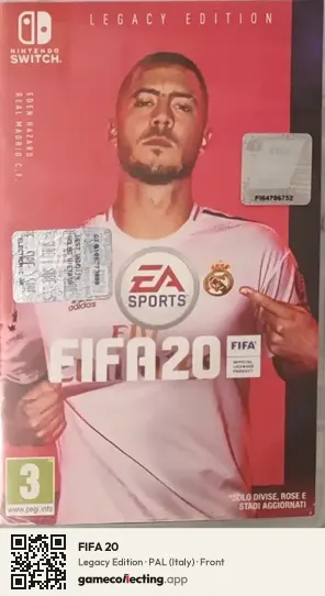 FIFA 20 Nintendo Switch, Italy box front