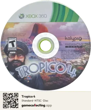 Tropico 4 Xbox 360, NTSC disc
