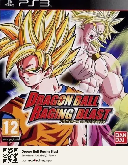Dragon Ball: Raging Blast PlayStation 3, Italy box front