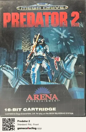 Predator 2 Sega Mega Drive / Genesis, PAL box front