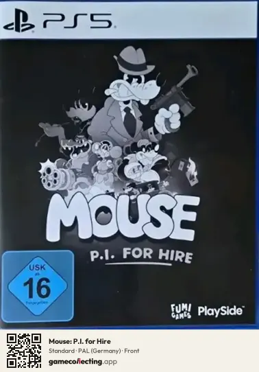 Mouse: P.I. for Hire PlayStation 5, Germany box front