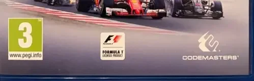 F1 2016, the USK square on its front