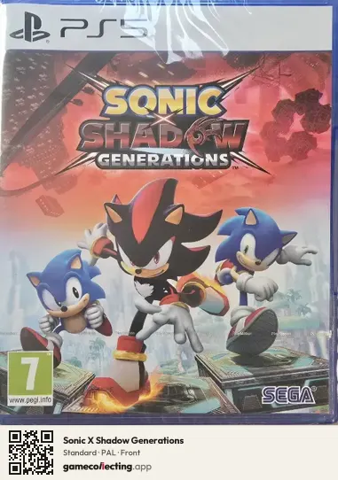 Sonic X Shadow Generations PlayStation 5, PAL box front